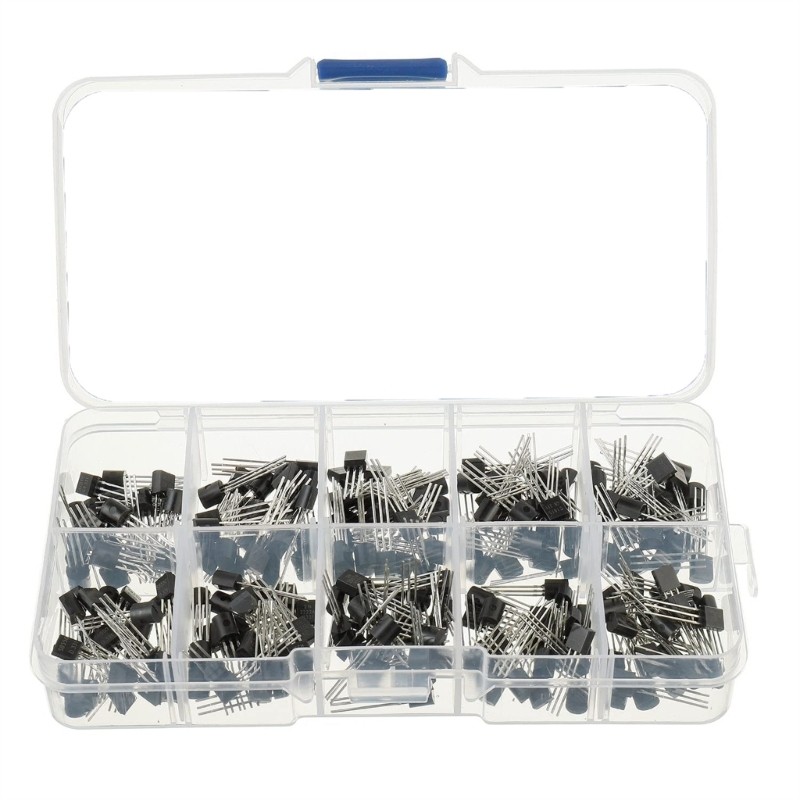 BTM Professional 250 Transistor Assortment BC327 BC337 A1015 C1815 dành cho thợ xây mạch
