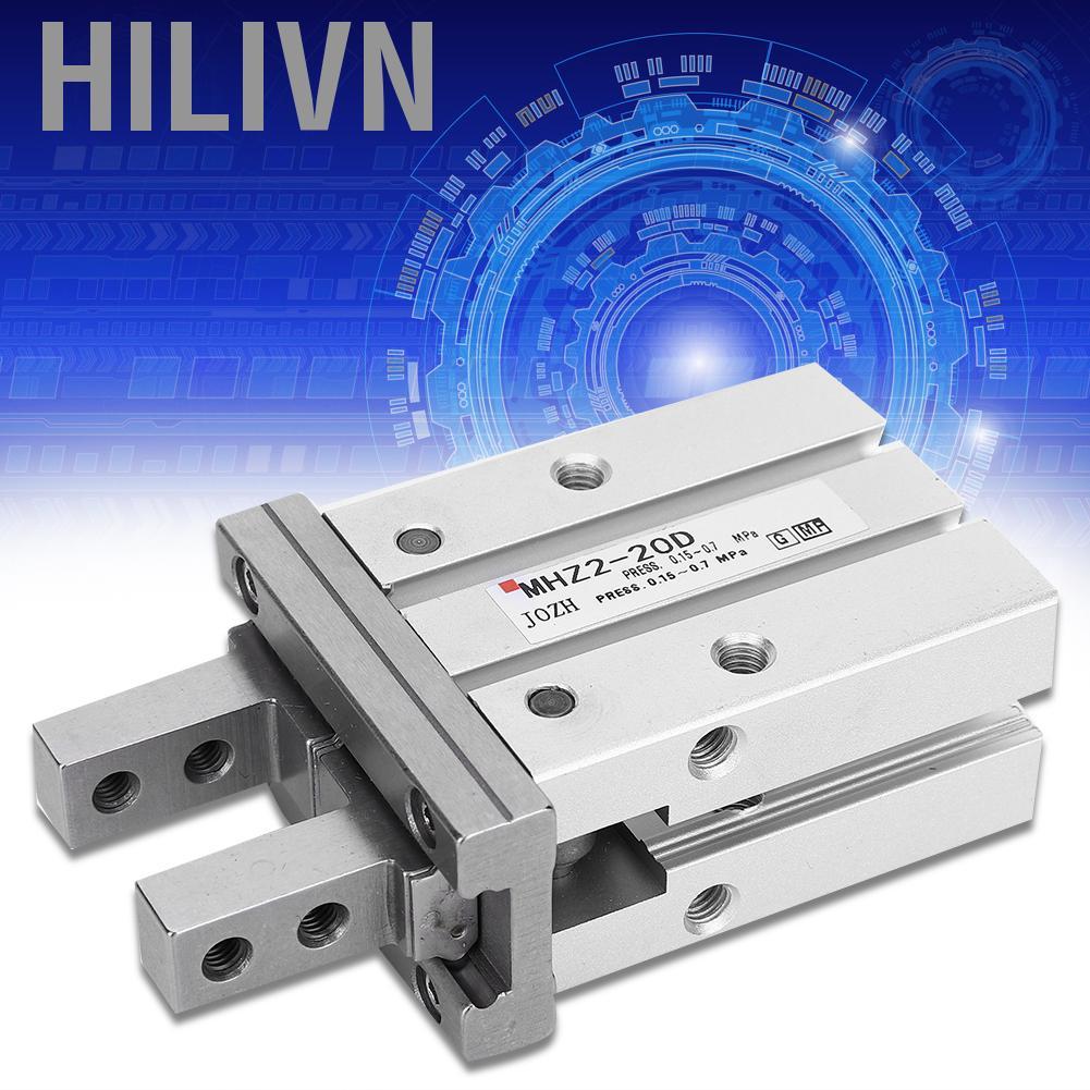 Hilivn MHZ2-20D Xi lanh khí nén bằng hợp kim nhôm 10mm Ngón tay tác động kép mạnh mẽ