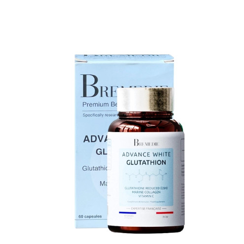 ADVANCE WHITE GLUTATHION - Viên Uống Hỗ trợ Trắng Sáng Da, Hộp 60 Viên