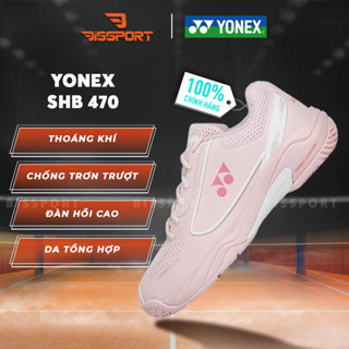  Giày Cầu Lông Yonex SHB470CR Hồng Chính Hãng - Nhẹ Nhàng - Đế Tổ Ong Siêu Bám - Bám Mọi Sàn - Ổn Định 