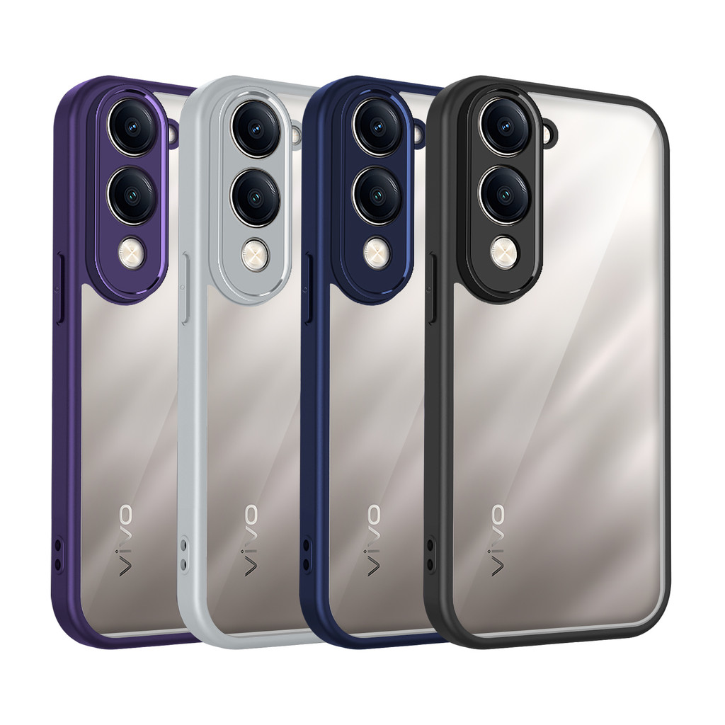 Ốp lưng Vivo Y04 Vỏ trong suốt mờ sang trọng cho ốp điện thoại Vivo Y04