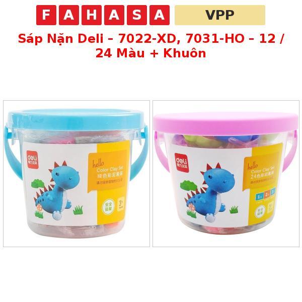 Sáp Nặn Deli – 7022-XD, 7031-HO – 12 / 24 Màu + Khuôn