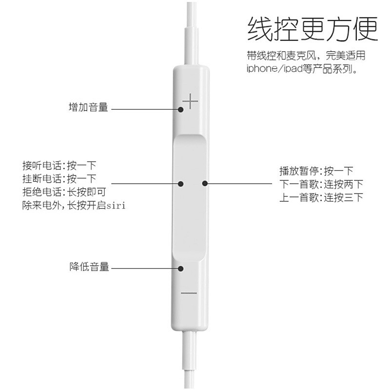 Thích hợp cho tai nghe có dây iPhone Tai nghe có dây Apple / Android / Huawei type-c In-Ear Factory