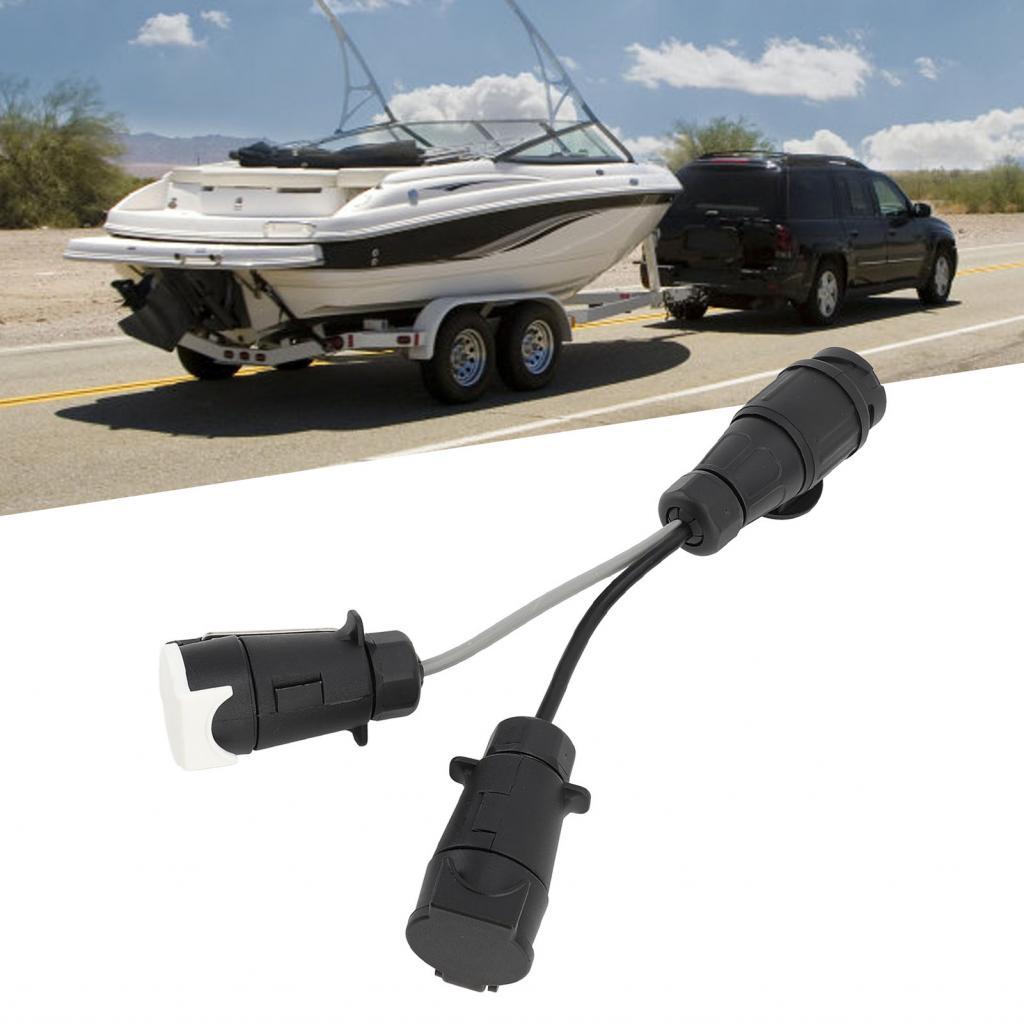 Iuxishop KIMISS 13 Pin Twin 7 Plug Ổ cắm kéo 12V EU Trailer Adaptor