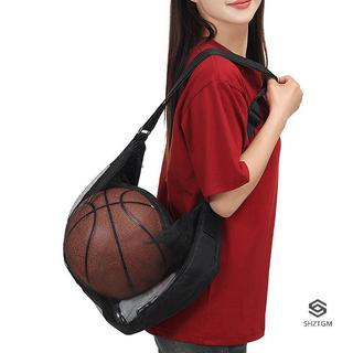 [SHZTGM] 1 Túi Đơn Có Dây Kéo Túi Lưới Bảo Quản Thiết Bị Thể Thao Dây Rút Sling Bảo Quản Lưới Mang Bóng Rổ Mới