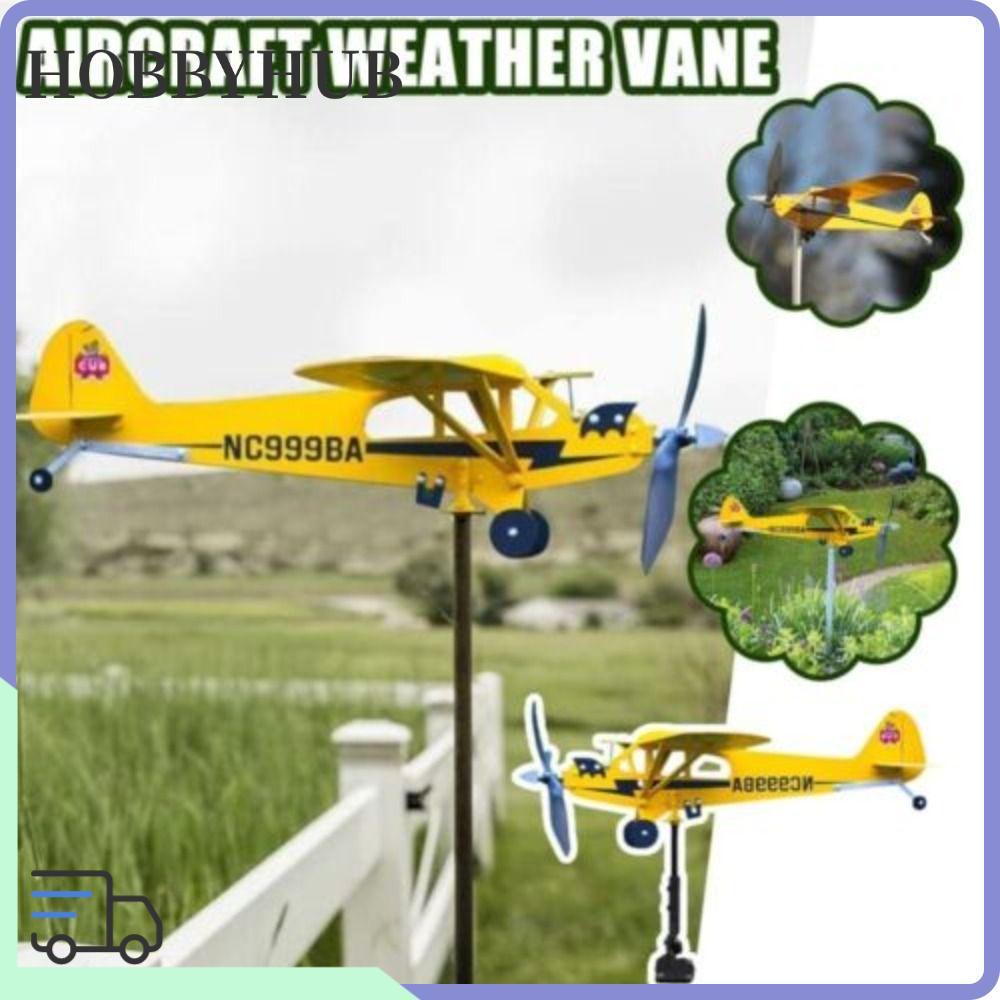 HOBBYHUB Weather Vane Metal Creative Wind Direction Compass