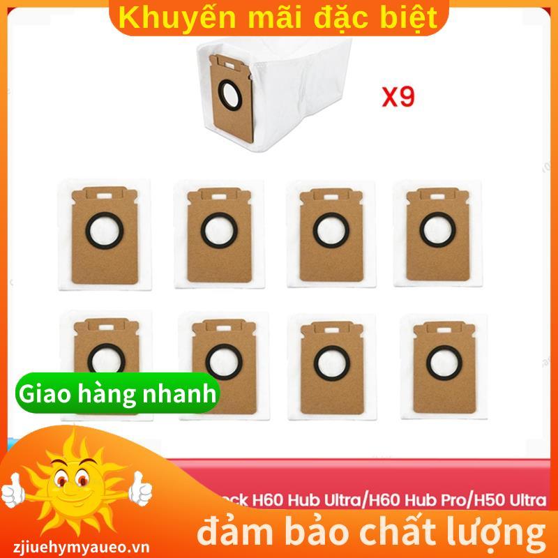 9 Túi Đựng Bụi Thay Thế Cho H60 Hub Ultra / H60 Hub Pro / H50 Bộ Phận Quét Trạm Rỗng Siêu Tự Động.zj
