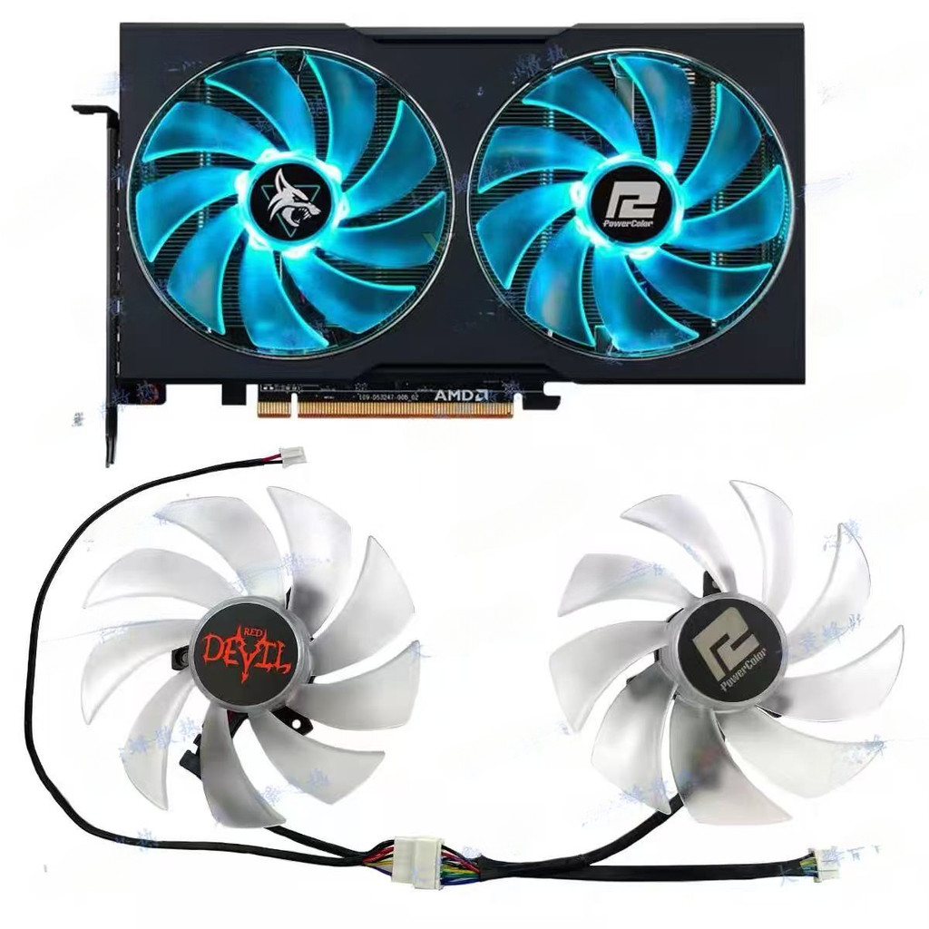 Mới 95MM FD10015H12D Dành Cho POWERCOLOR Radeon RX6600 6650XT Hellhound Card Đồ Họa Thay Thế Quạt