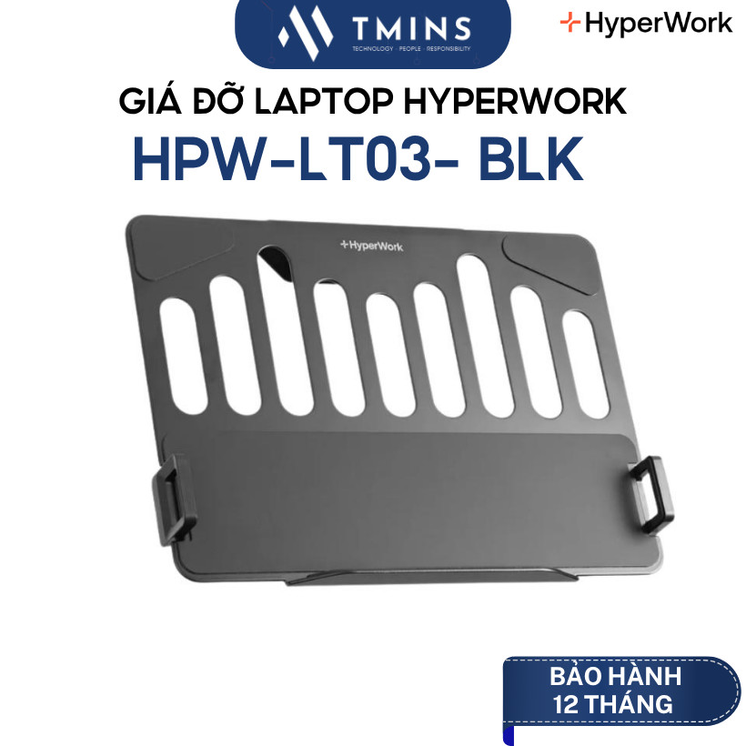 Giá đỡ Laptop Holder HyperWork HPW-LT03- BLK (Đen) - Hàng Chính Hãng