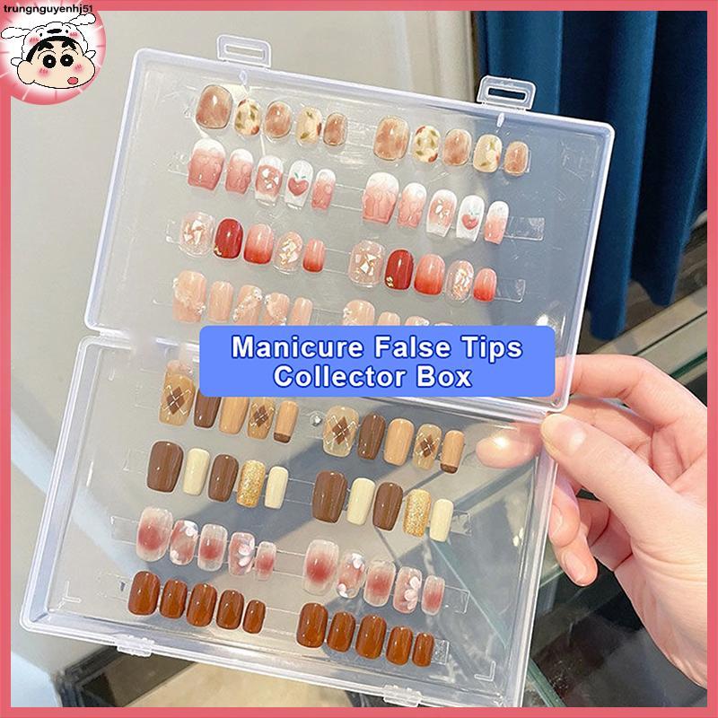 [Tài liệu 12 giờ] Nail Tips Display Book Gel Polish False Nails Manicure Collector Box Nail TOOLS Se