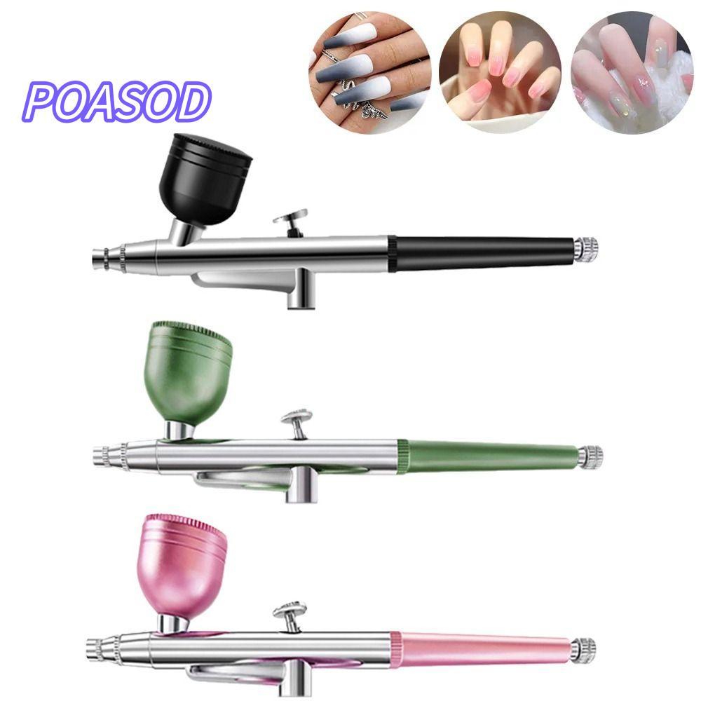 MAYSHOW Nail Art Paint Airbrush, Air Paint Makeup Tool Oxygen Injector, Bền Hình Xăm Tranh Sơn Bánh 
