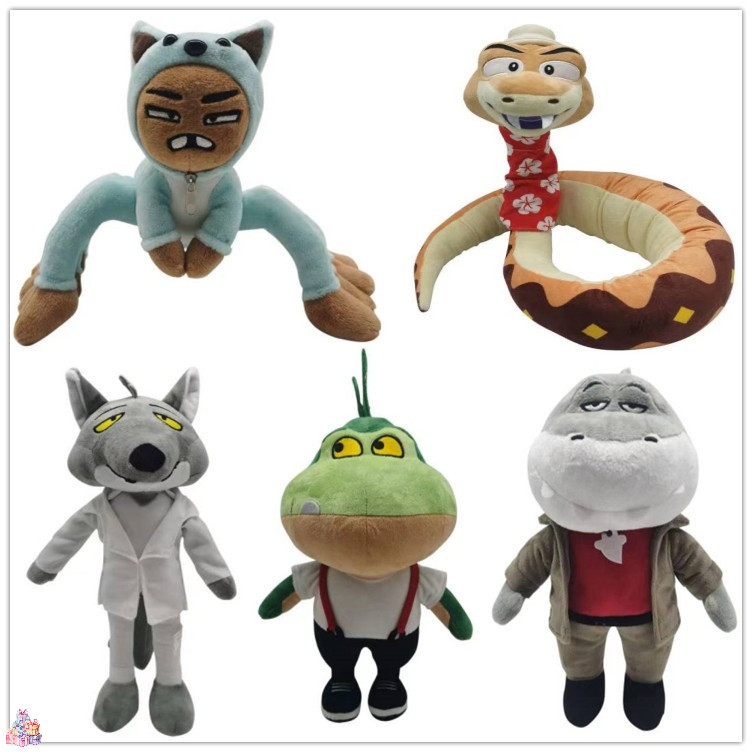 Bộ đồ chơi sang trọng The Bad Guys 5 món Búp bê nhồi bông nhân vật đầy đủ từ phim hoạt hình Bộ sưu t