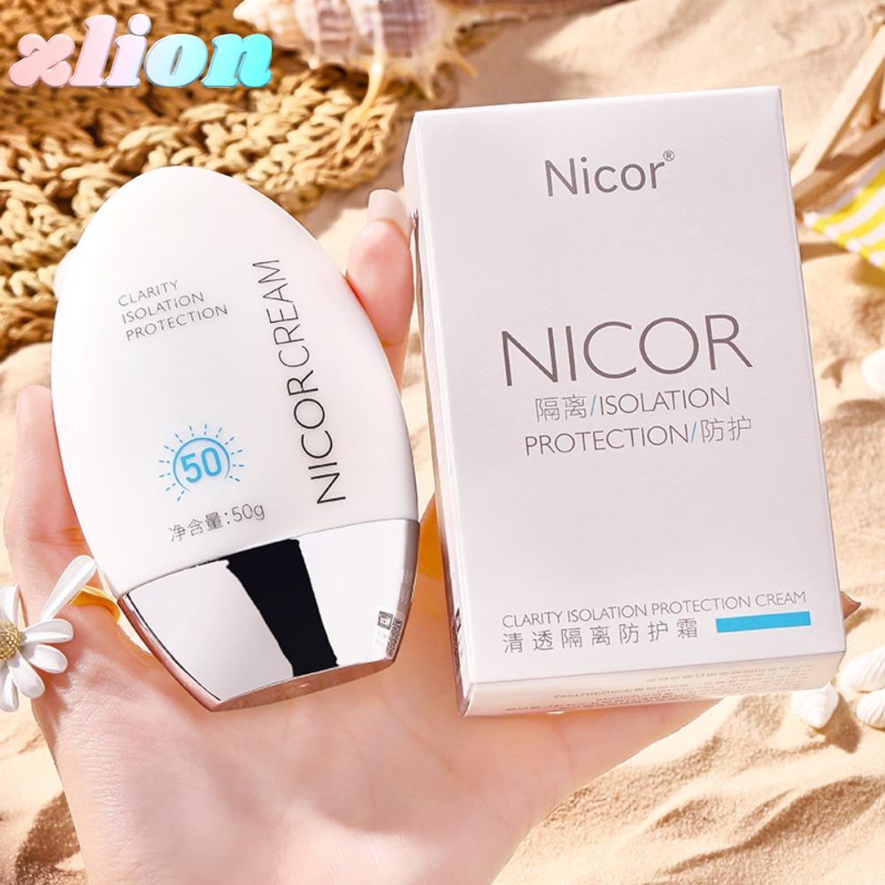 Kem chống nắng mặt ZLION, Kem chống nắng cách ly trong suốt Kem chống nắng da khô và nhạy cảm, Chăm 