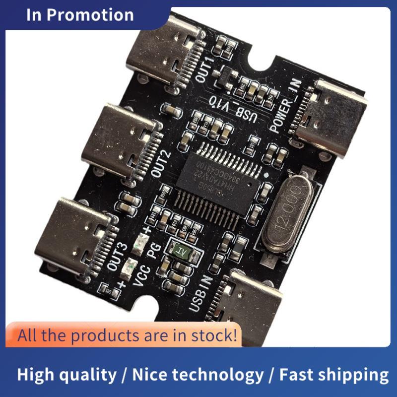 TYPE-C USB Expansion Board Hub Mô-đun mở rộng USB Hud 1 trong 3 Out với giao diện nguồn