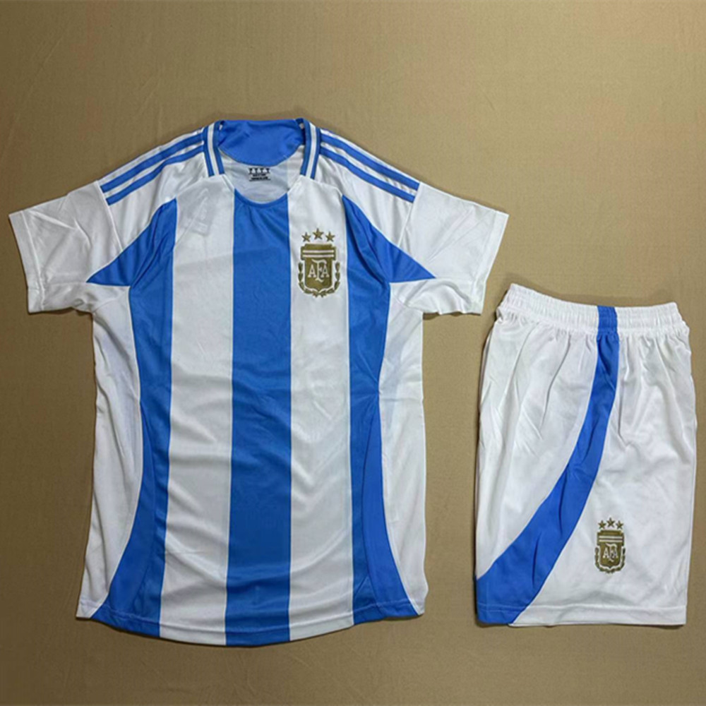 24-25 Argentina Trò Chơi Trẻ Em Mùa Bóng Đá Sân Khách Phù Hợp Với Phiên Bản Jersey Người Lớn Thái Ph