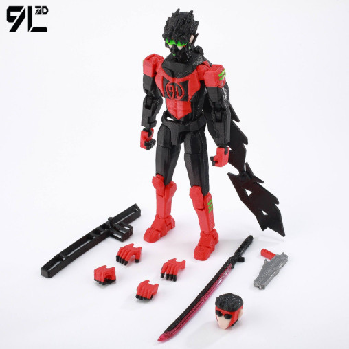 9L3D Dummy13 Lucky13 T13 Mô hình nhân vật hành động siêu anh hùng in hình Invincible 2.0, đồ chơi an