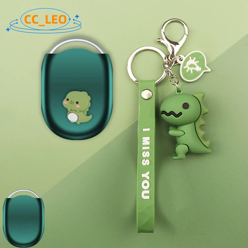 for Xiaomi Tag Case Cartoon Dinosaur Bulldog Cute Penguin Keychain Pendant Soft Silicone Case Suitab