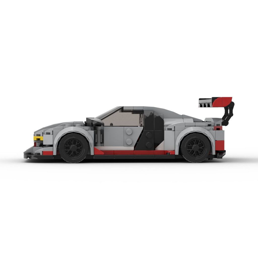 Tương thích với xe thể thao moc Audi R8 GT3 Racing tốc độ Đồ chơi Khối xây dựng Giáo dục Hạt nhỏ lắp