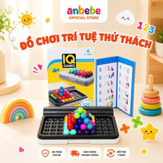 Đồ chơi trí tuệ thử thách IQ smart games 120 thử thách từ dễ tới khó giúp bé phát triển tư duy ANBEBE