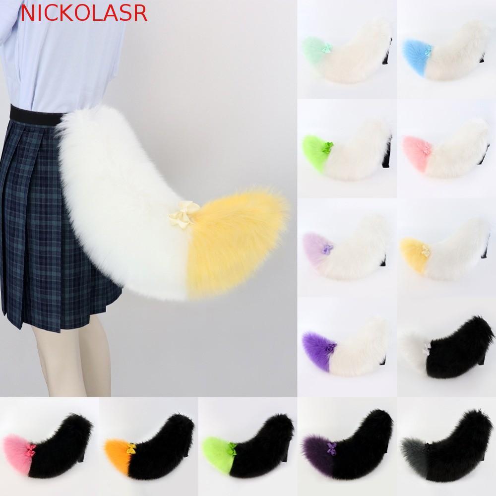 AURAMIPIS Furry Furry Furry Fursuit Đuôi Kigurumi, 60cm / 23in có dây đai có thể điều chỉnh Đuôi chó