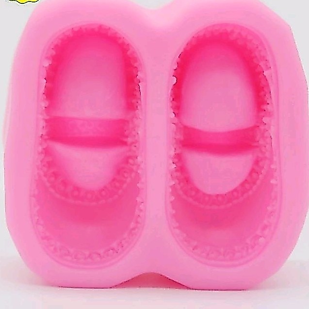 Khuôn Silicon Giầy Búp Bê Làm bánh