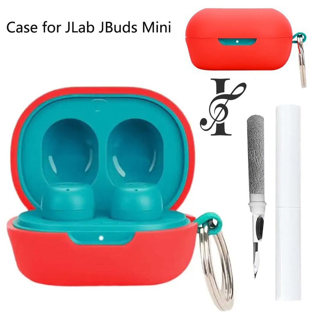 Ốp Lưng Cho Tai Nghe Mini JLab JBuds Kèm Carabiner Và Bút Vệ Sinh