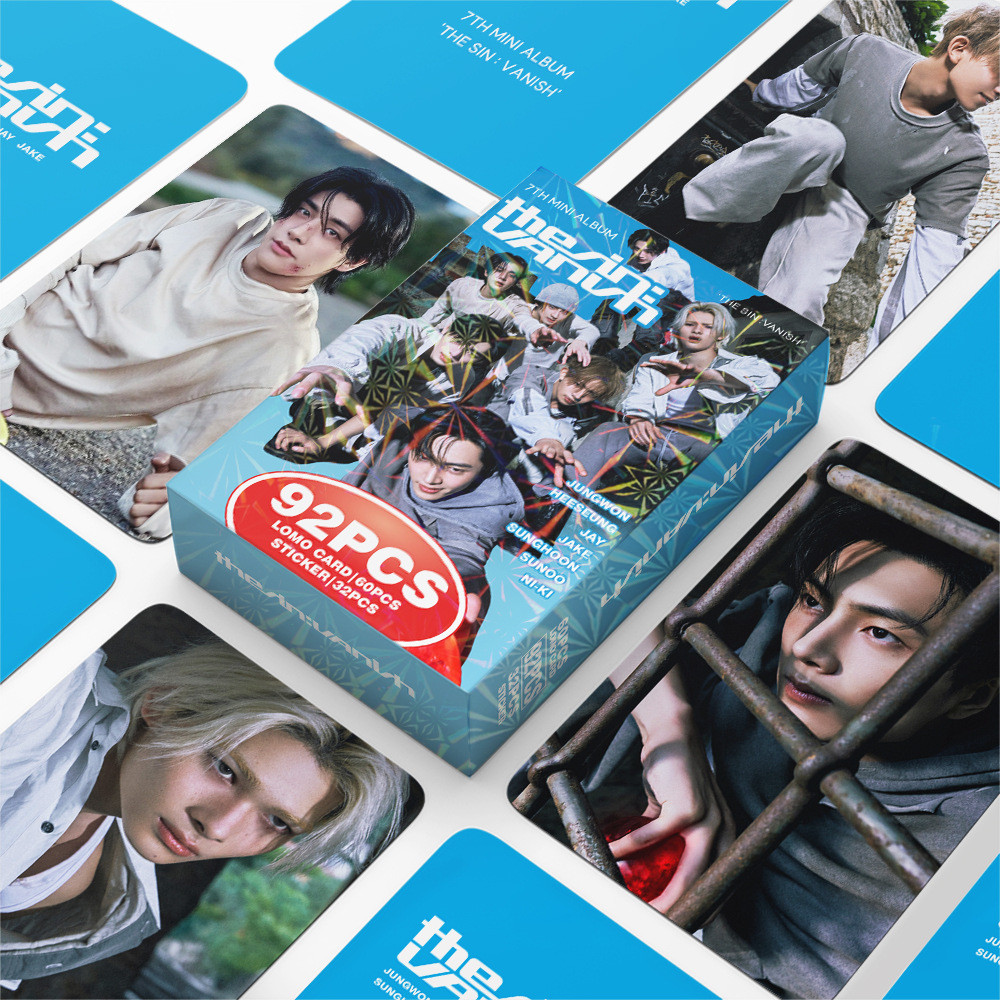 92 Ngôi Sao Photocards ENHYPEN Album Mới THE SIN VANISH Thẻ Ảnh Dán LOMO Thẻ
