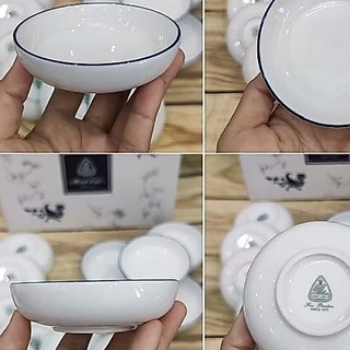 Combo 5 chén chấm sứ Minh Long - chén chấm sứ