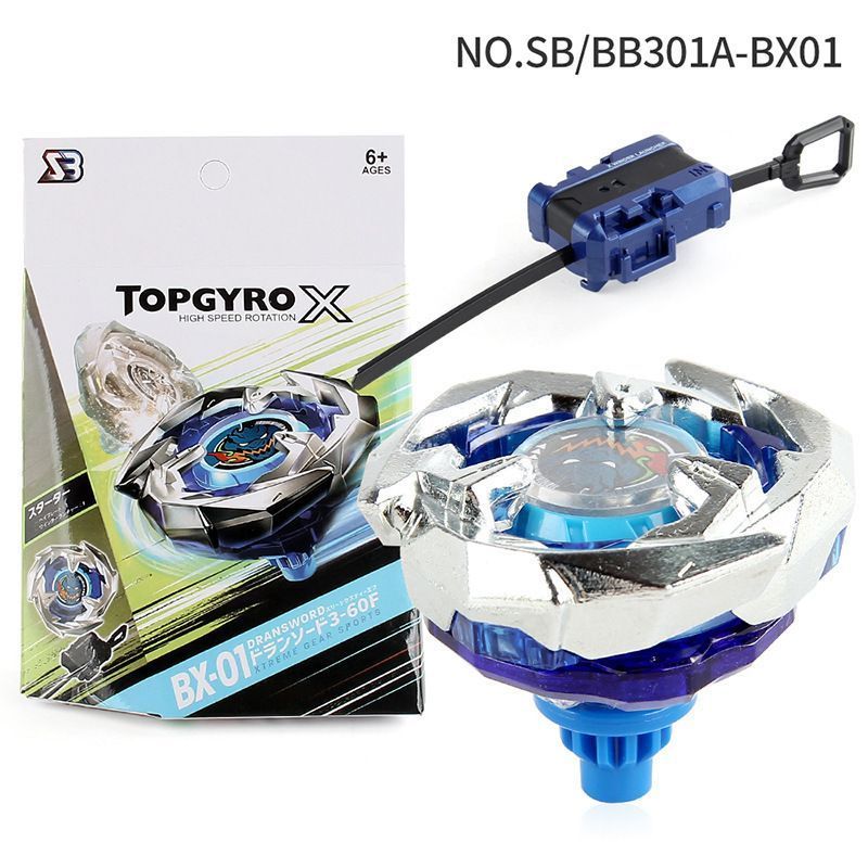 Burst Hurricane Beyblade Generation X Series UX-BX Hợp Kim Shark Spurs Beyblade Launcher Box
