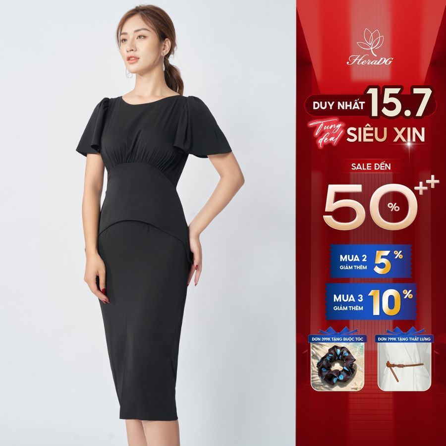 Đầm ôm peplum HeraDG - SDP20072