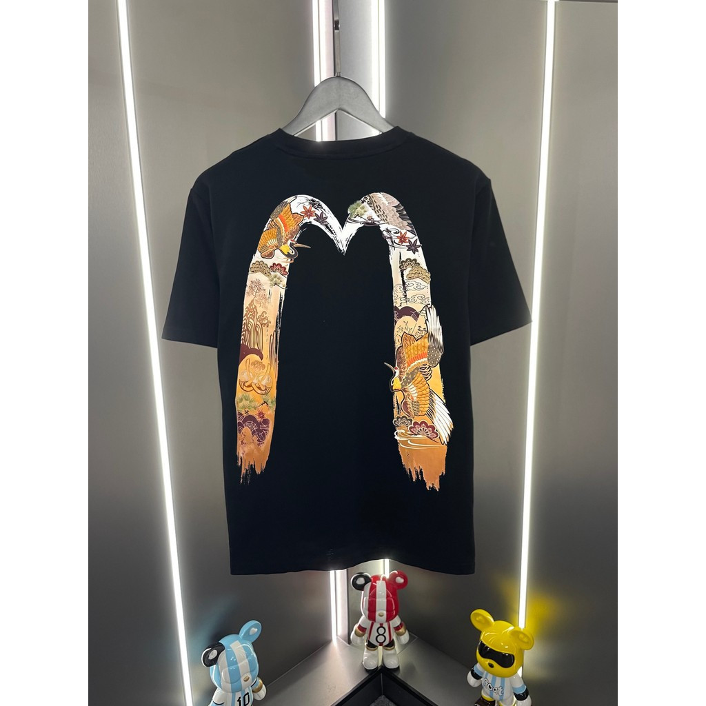 Áo thun Evisu / Áo thun Evisu in hình ngắn tay nam nữ Áo thun đi lại Áo thun ngắn tay thấm mồ hôi hô