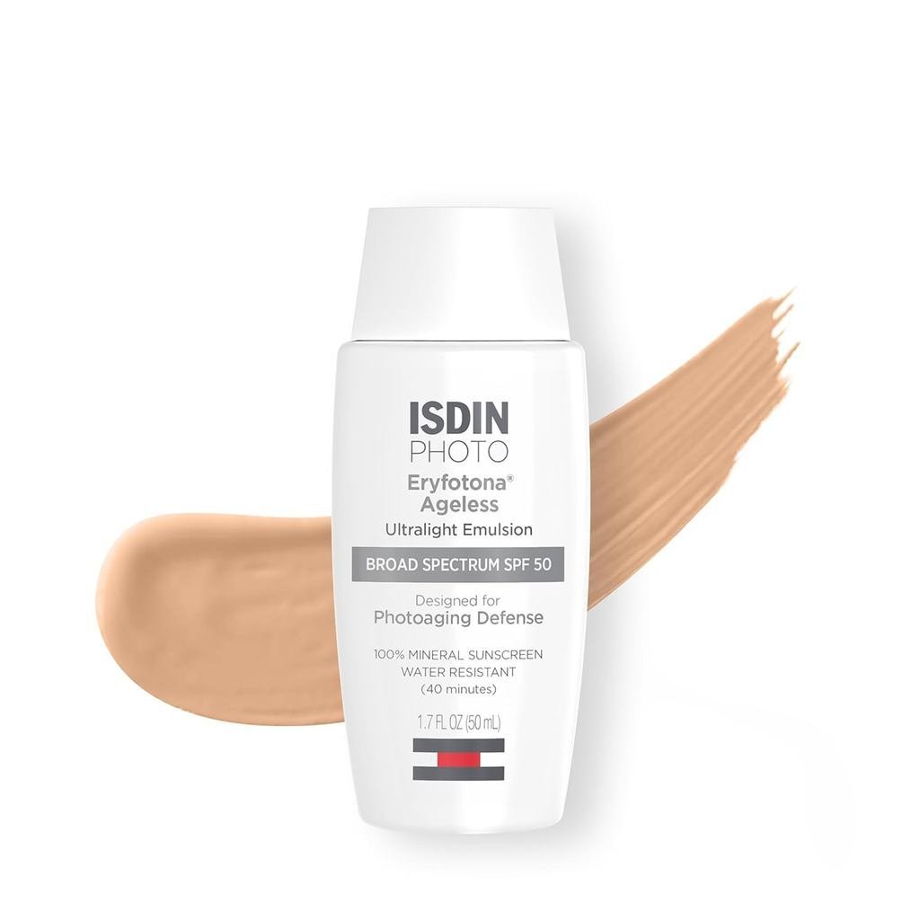 Kem chống nắng không tuổi ISDIN Eryfotona Zinc Oxide và Kem chống nắng màu khoáng 100% SPF 50 + @ # 