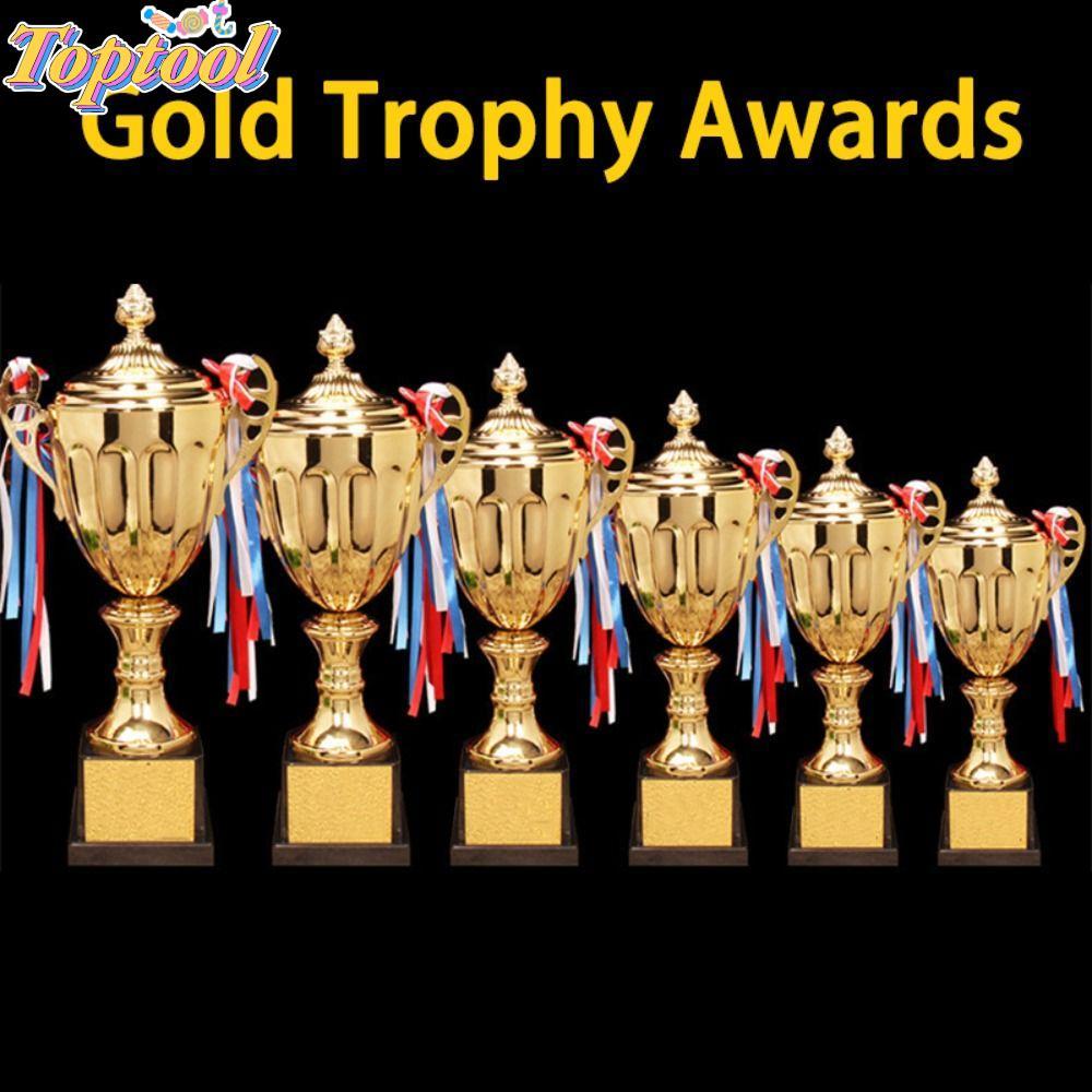 TOPTOOL Cốc Nhỏ, Champion Metal Model Gold Trophy Award, School Reward Supply Competition Soccer wit