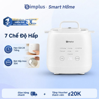 Simplus Nồi Hấp Trứng Nồi Hấp Đa Năng 7 Chế Độ Hẹn Giờ 24 Tiếng Điều Khiển Cảm Ứng DZEG006 -Bảo Hành 12 Tháng