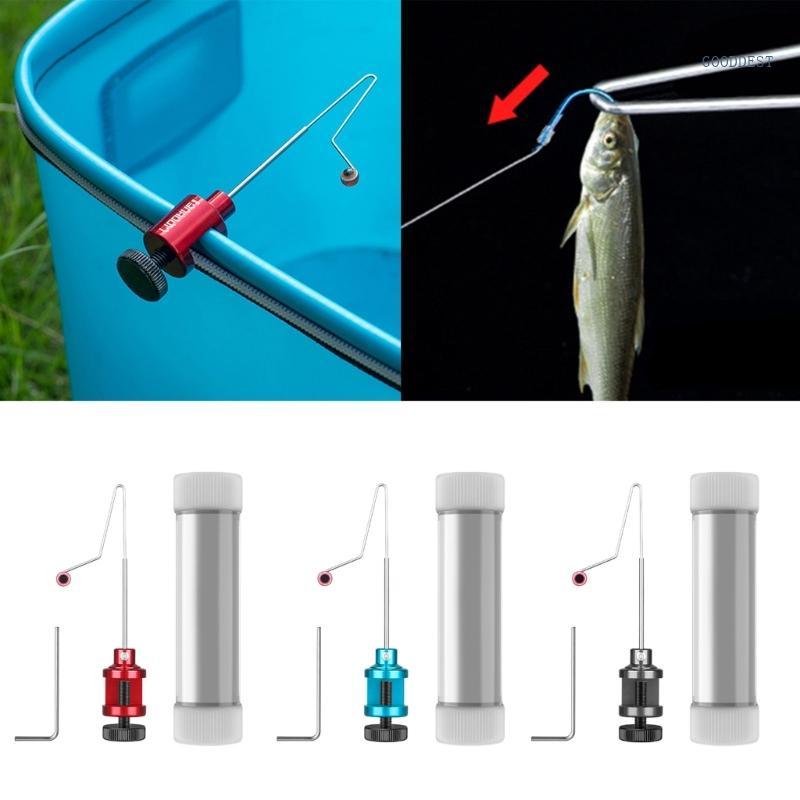 GOO Fishing Disgorger Fishing Hook Remover Fish Hook Quick Remover with Storage Tube