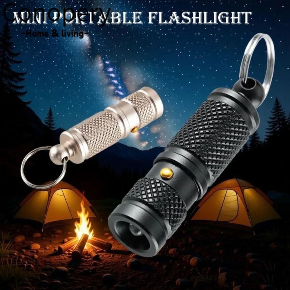 Đèn móc khóa khẩn cấp CONOPERY, Đèn LED Mini EDC Tool, Đèn hợp kim nhôm di động ngoài trời