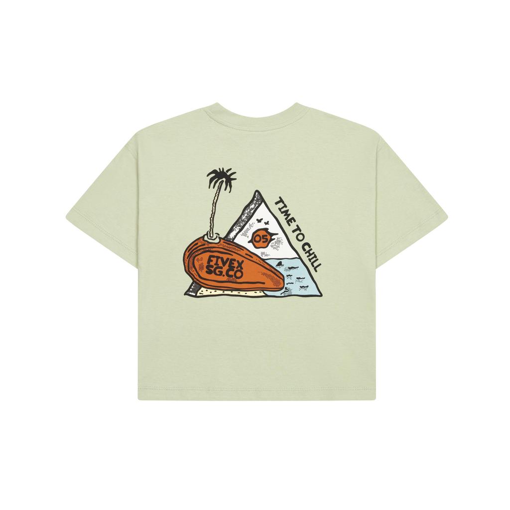 FIVEX KID TEE TIME TO CHILL - GREEN