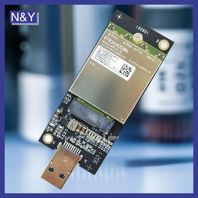 N & Y 1 Bộ Thẻ Mở Rộng DW5821E M2-NGFF DW5811e DW5816E EM7455 L860-GL USB3.0 Cho Bộ Chuyển Đổi USB 3
