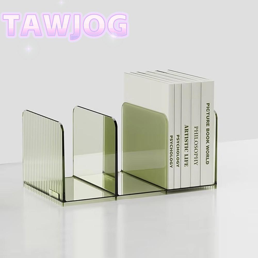 Đế sách TAWJOG, Kệ sách PET trong suốt, Giá sách Bookend 2025 Văn phòng phẩm trường học