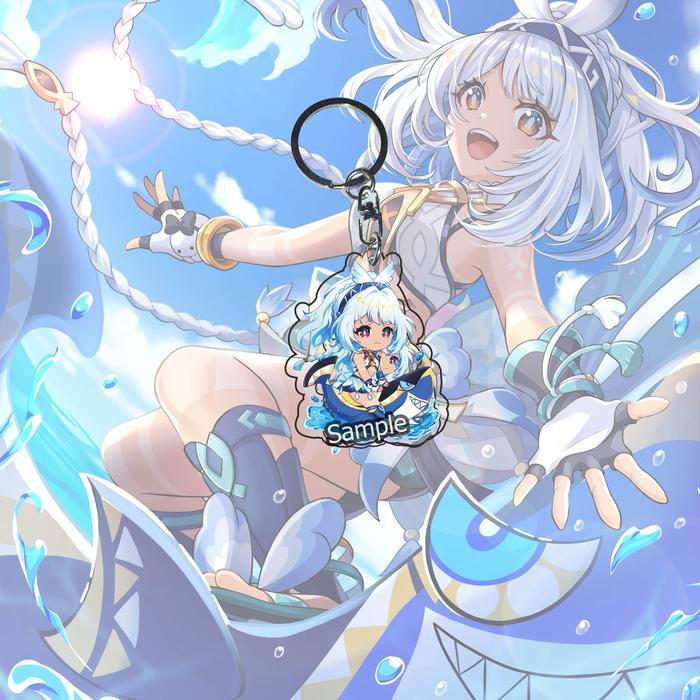 Gantungan Kunci Genshin Mualani all  - Key Chain - Ganci - Mualani 01, gantungan kunci