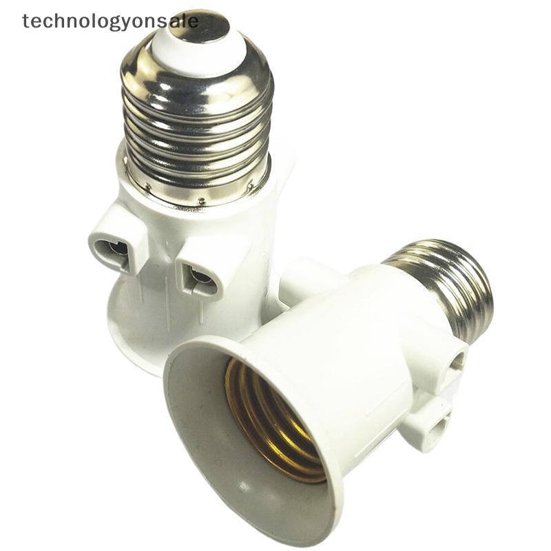 [Tech] E27 Split Flame Head Converter Plug Connector E27 Bulb Adaptor Đế giữ đèn Soet Chuyển đổi Phụ