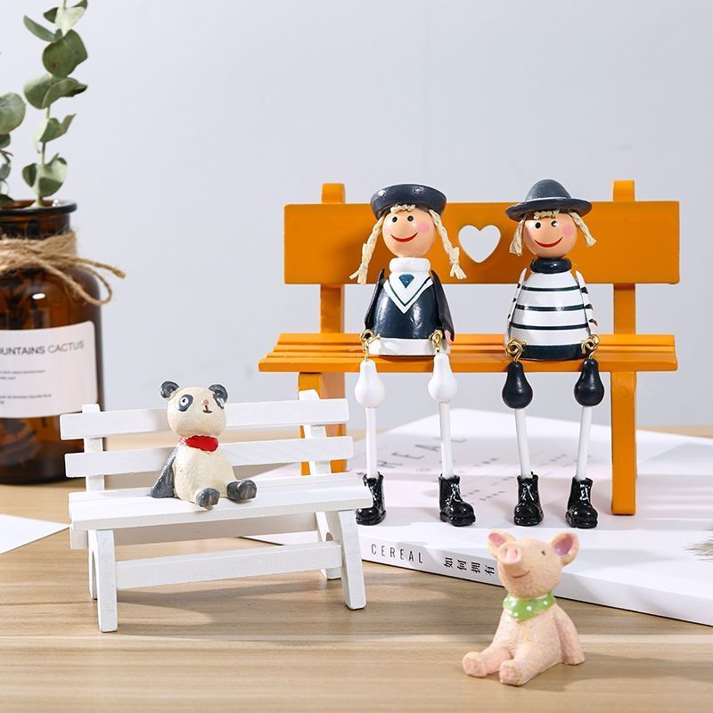 Cartoon desktop photo props, home room decoration items, chair, bedroom, new small items, cute child