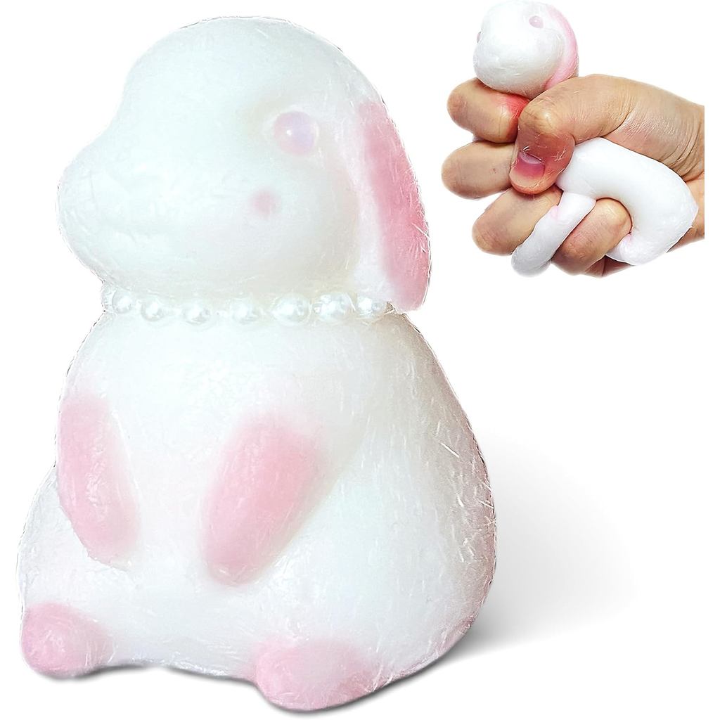 Bunny Taba Squishy Quả Bóng Căng Thẳng Cho Trẻ Em Và Người Lớn, Đồ Chơi Bóp Bóng Bột Rabbbit Mềm, Đồ