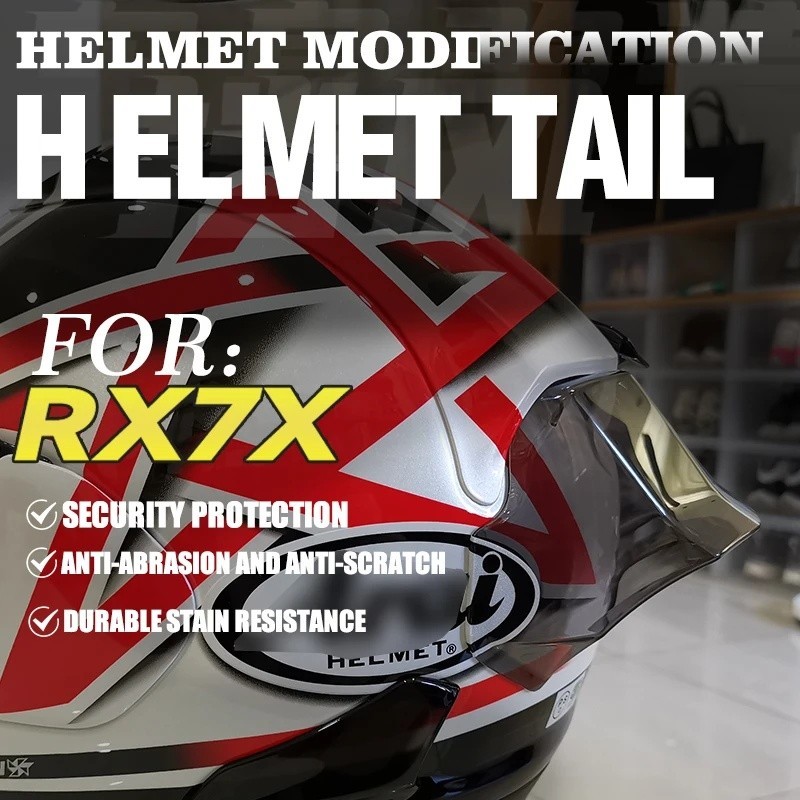 Dành Cho ARAI Cho RX7X RX-7X RX7V EVO Chaser-X CORSAIR-X Xe Máy Viền Phía Sau Mũ Bảo Hiểm Spoiler H