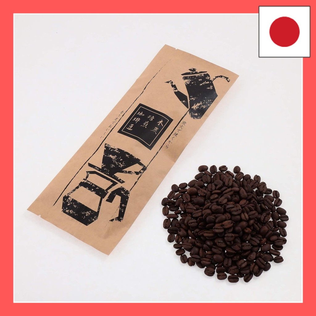 Coffee beans Charcoal roasted coffee beans Enjoy a deep aroma and aftertaste Mandhelin 200g beans as