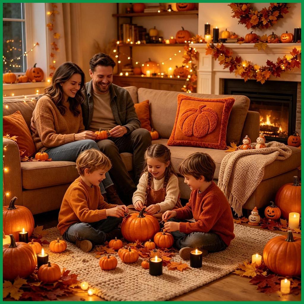 Halloween Gối Có 18x18 18x18 Inch Mềm Thêu Thu Hoạch Bí Ngô Lễ Tạ Ơn Ném Gối Dành Cho hotedsmy