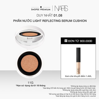 Phấn nước trang điểm NARS Light Reflecting Serum Cushion Foundation 11g + Hộp nhựa đựng cushion NARS