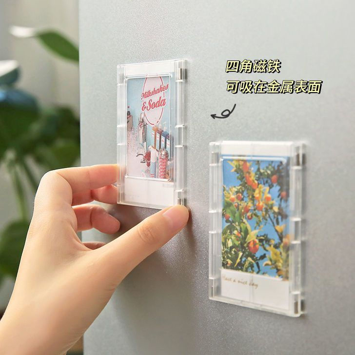 New Product#ins Magnetic Photo Frame for Instant Photos mini Small3Photo paper fridge magnets for of