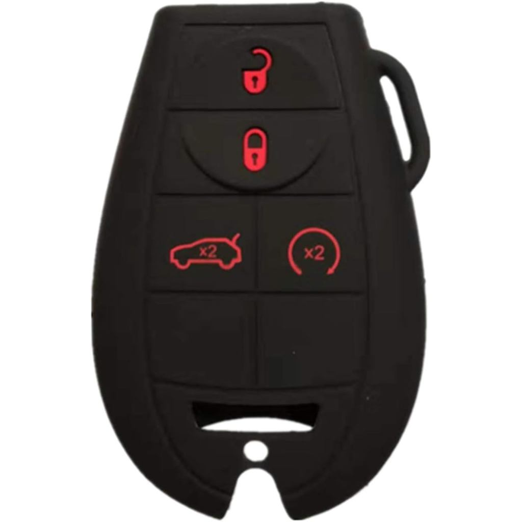 Silicone Keyless Entry Remote Key Fob Cover Case Protector Fit cho Jeep Grand Cherokee Commander Dod
