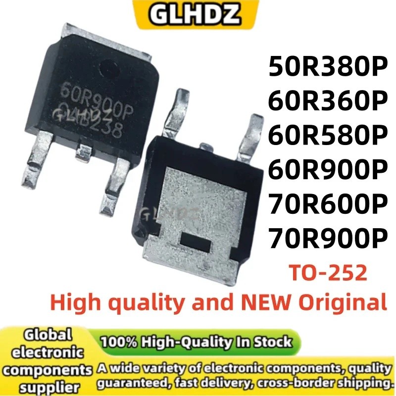 5UNITS Mới Chính Hãng 50R380P 60R360P 60R580P 60R900P 70R600P 70R900P TO-252 Còn Hàng